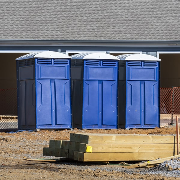 are there any restrictions on where i can place the porta potties during my rental period in Gladys Virginia